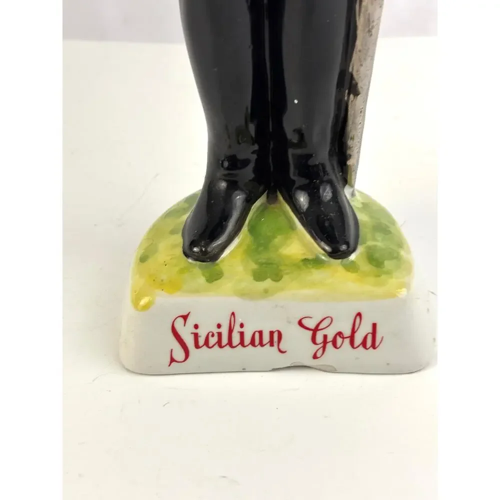 Vintage Italian Sicilian Guard‎ Ceramic Decanter 1960s Barware 18